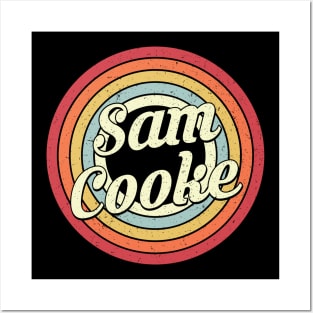 Sam Proud Name Retro Rainbow Tribute Posters and Art